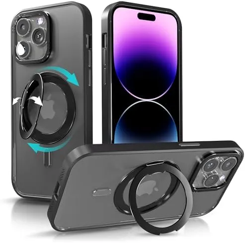 iPhone 15 Case Metal Lens Ring  Buttons TPU Frame Drop Protection Plus one Pack