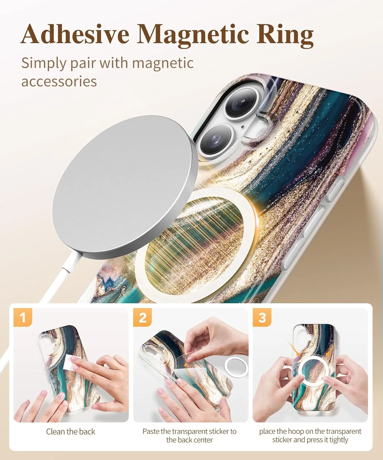 iPhone 16 Case Screen Protector & Camera Lens Protector Slim TPU Shockproof Bumper Protective Phone Case Cover