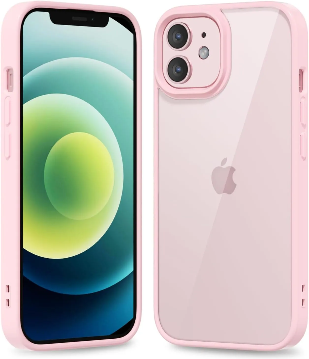 iPhone 16 Pro Transparent Hybrid Hard Shell Plastic & Soft Silicone Rubber Bumper Non-Yellow Acrylic Protective Lightweight Cover