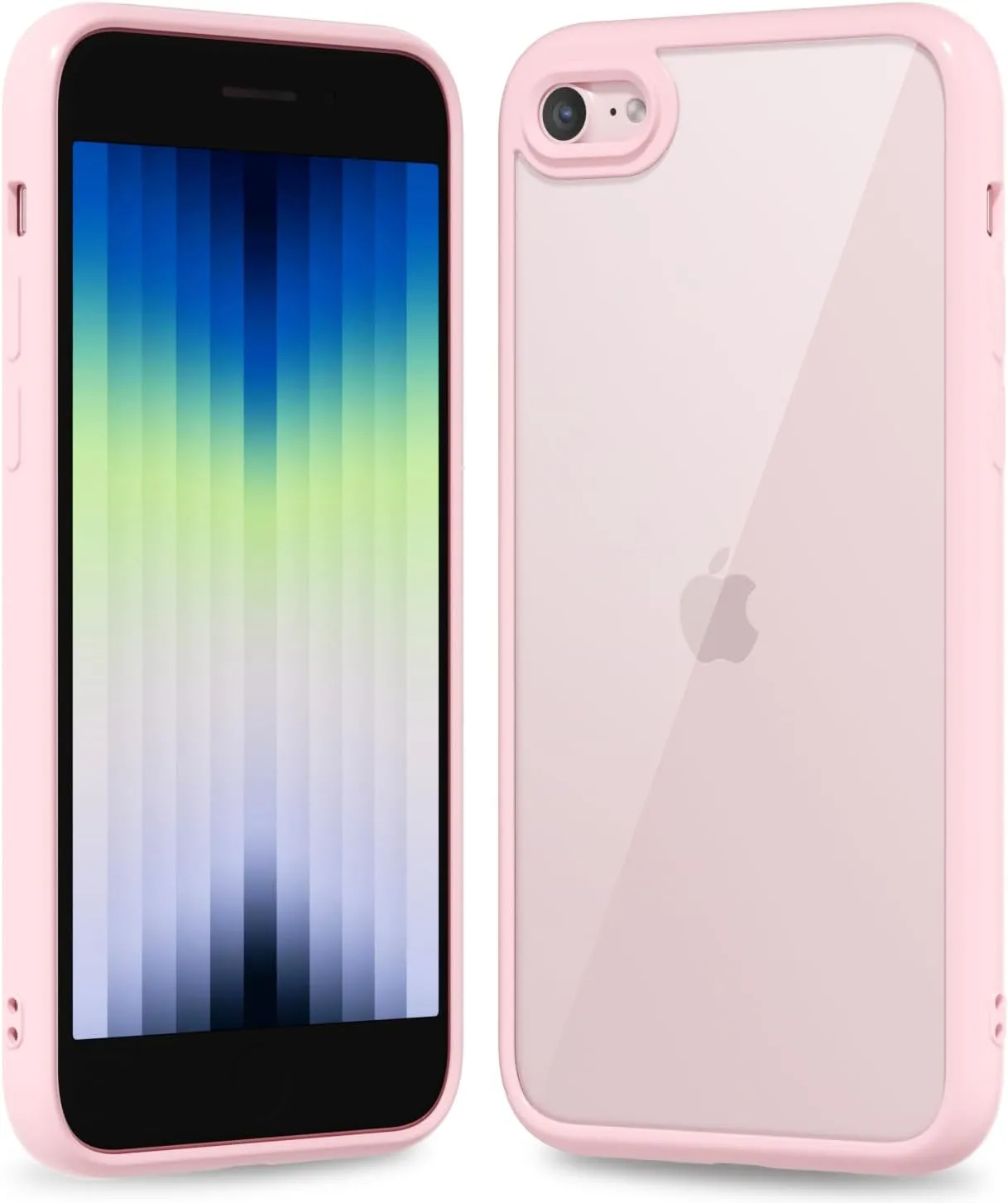 iPhone 16 Pro Transparent Hybrid Hard Shell Plastic & Soft Silicone Rubber Bumper Non-Yellow Acrylic Protective Lightweight Cover