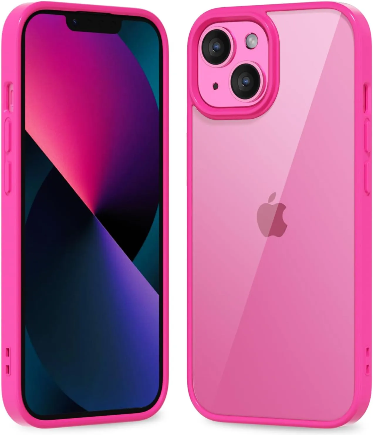 iPhone 16 Pro Transparent Hybrid Hard Shell Plastic & Soft Silicone Rubber Bumper Non-Yellow Acrylic Protective Lightweight Cover