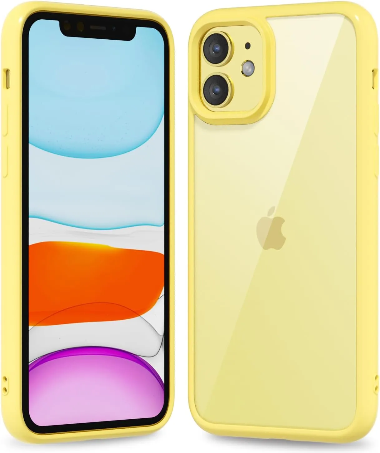 iPhone 16 Pro Transparent Hybrid Hard Shell Plastic & Soft Silicone Rubber Bumper Non-Yellow Acrylic Protective Lightweight Cover