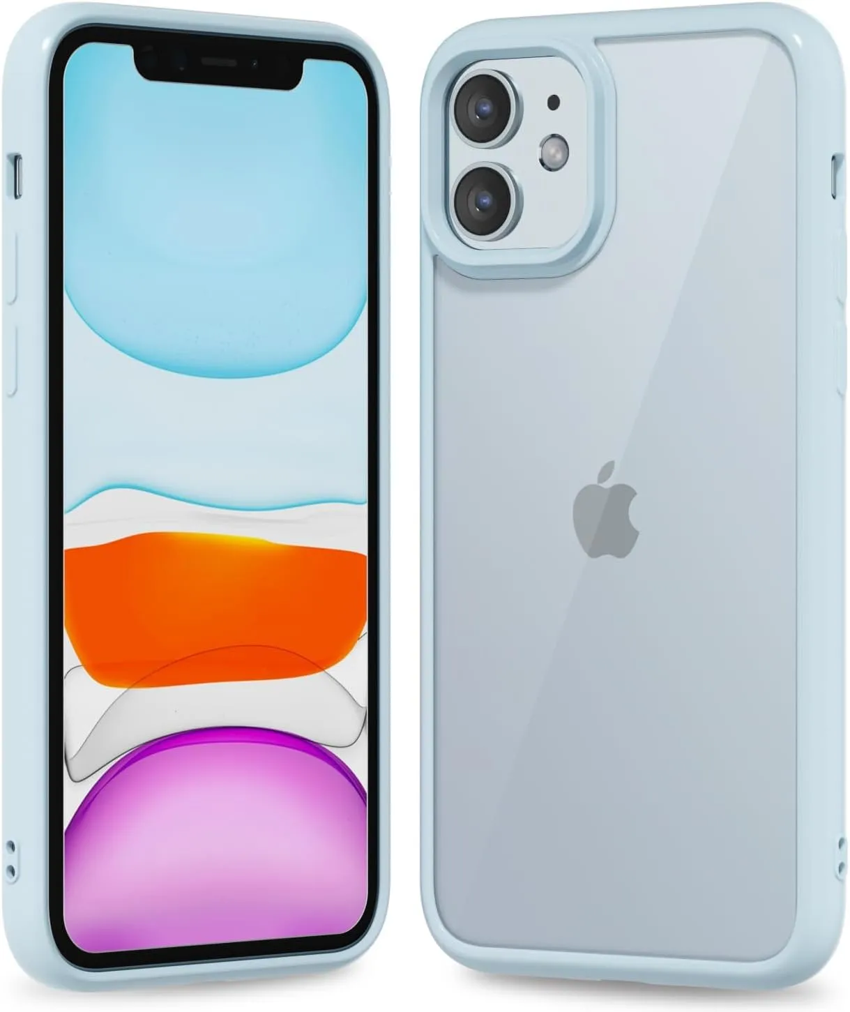 iPhone 16 Pro Transparent Hybrid Hard Shell Plastic & Soft Silicone Rubber Bumper Non-Yellow Acrylic Protective Lightweight Cover