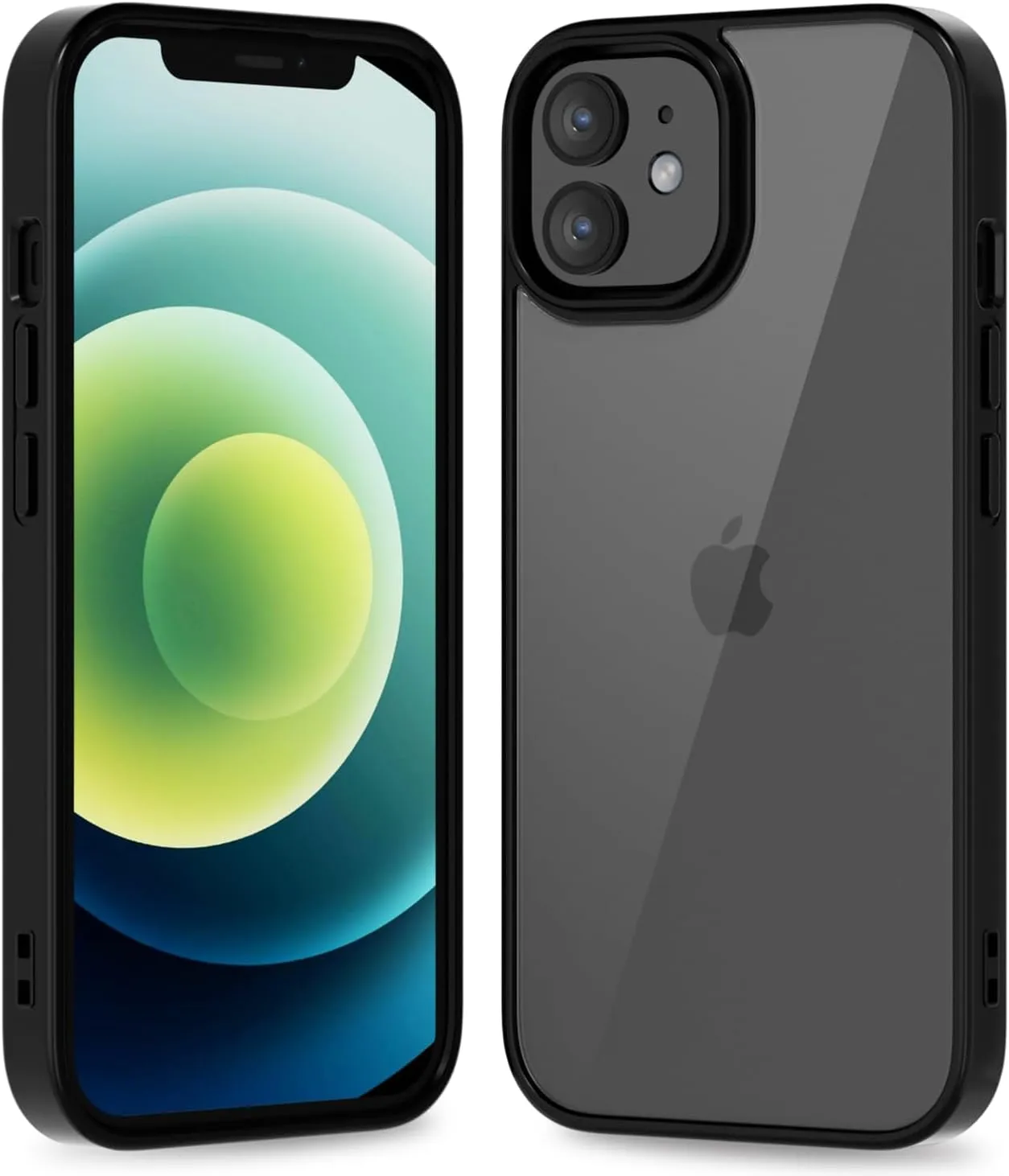 iPhone 16 Pro Transparent Hybrid Hard Shell Plastic & Soft Silicone Rubber Bumper Non-Yellow Acrylic Protective Lightweight Cover