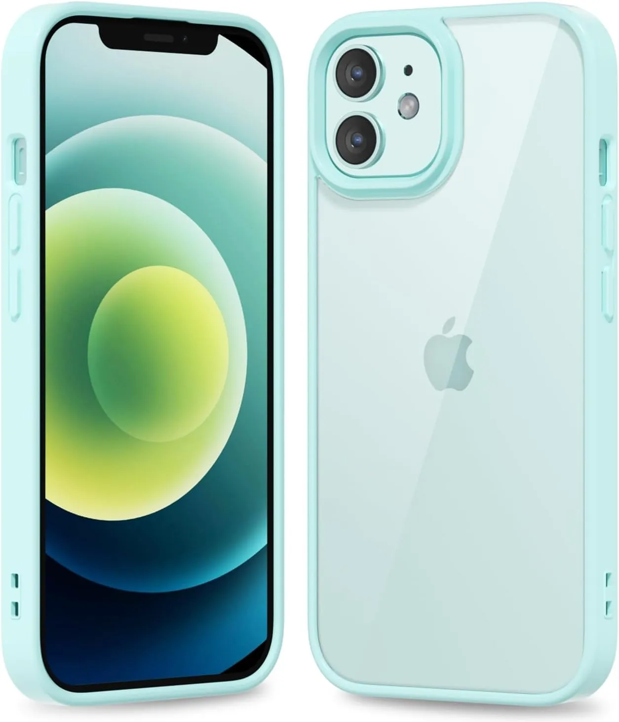 iPhone 16 Pro Transparent Hybrid Hard Shell Plastic & Soft Silicone Rubber Bumper Non-Yellow Acrylic Protective Lightweight Cover