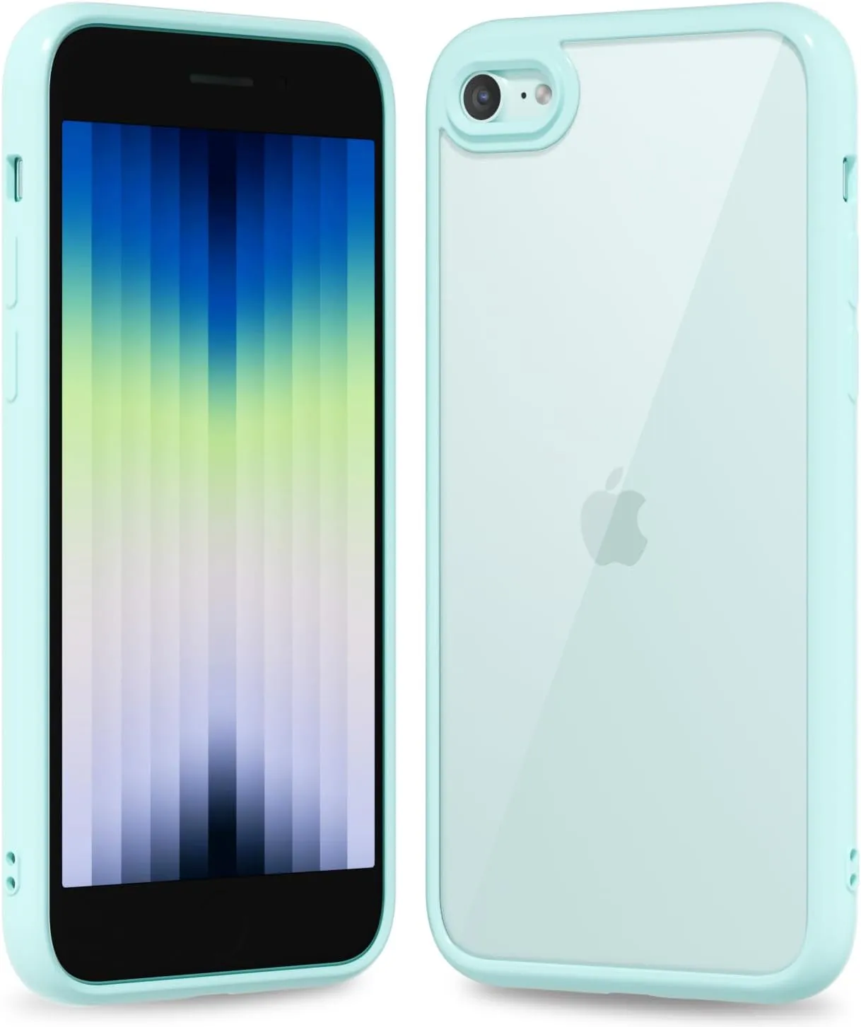 iPhone 16 Pro Transparent Hybrid Hard Shell Plastic & Soft Silicone Rubber Bumper Non-Yellow Acrylic Protective Lightweight Cover