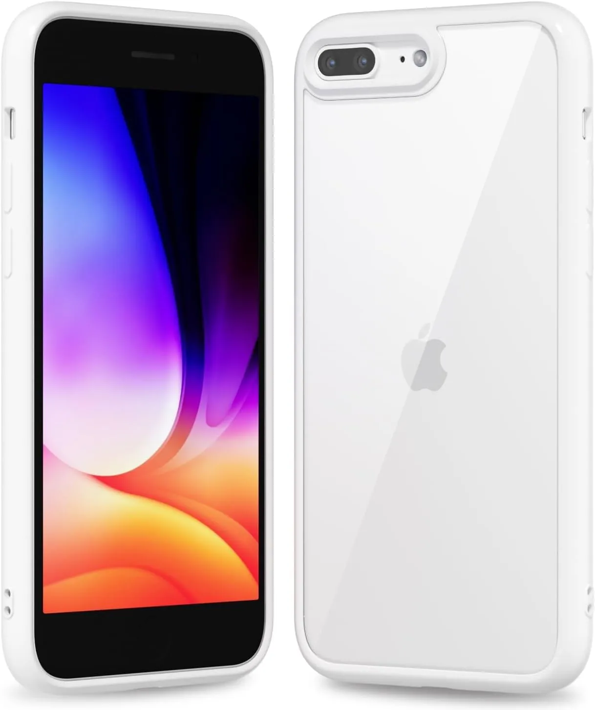 iPhone 16 Pro Transparent Hybrid Hard Shell Plastic & Soft Silicone Rubber Bumper Non-Yellow Acrylic Protective Lightweight Cover