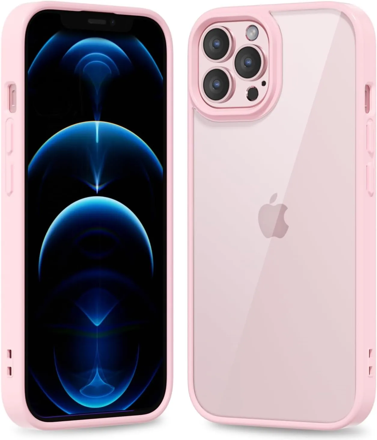 iPhone 16 Pro Transparent Hybrid Hard Shell Plastic & Soft Silicone Rubber Bumper Non-Yellow Acrylic Protective Lightweight Cover