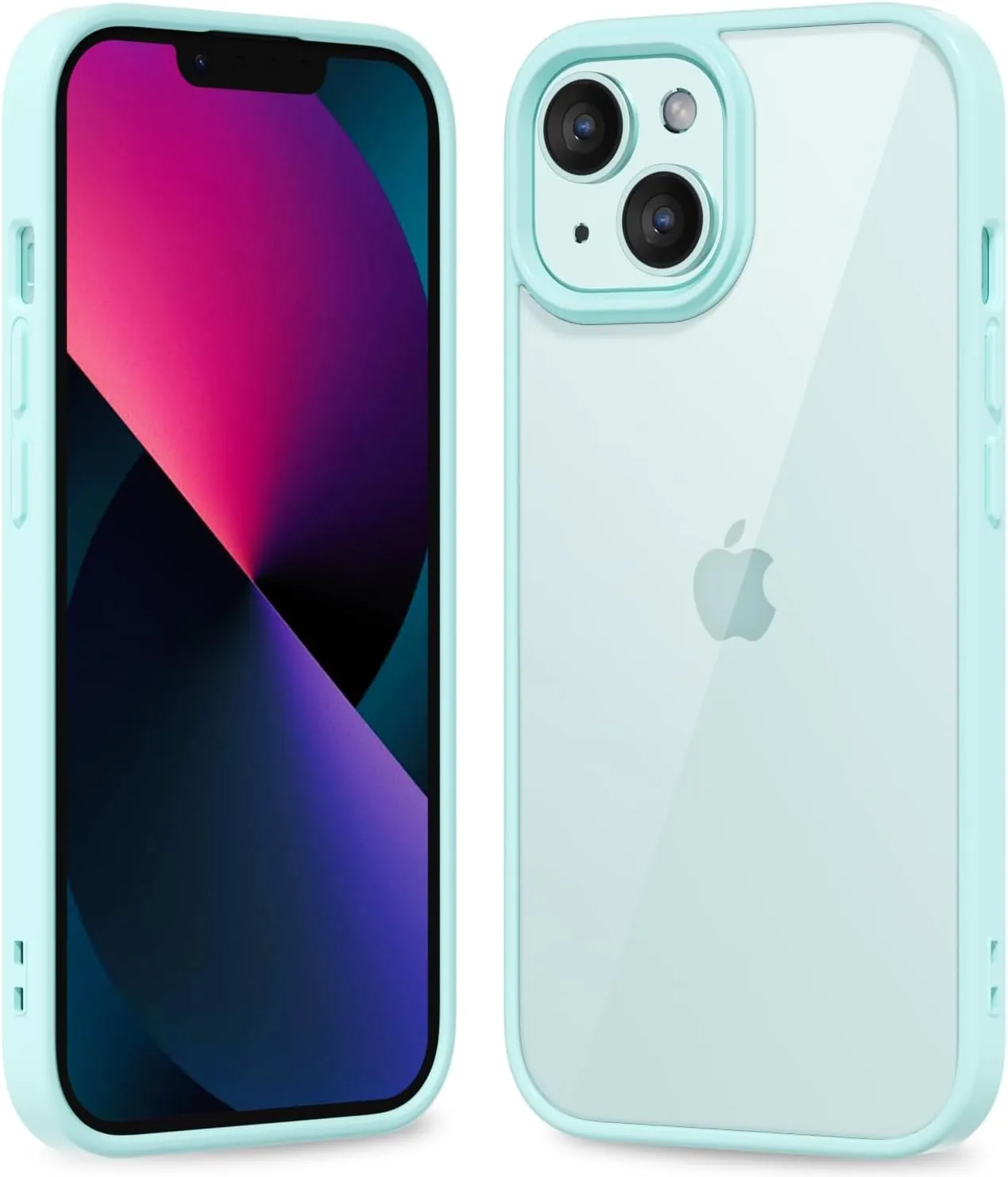 iPhone 16 Pro Transparent Hybrid Hard Shell Plastic & Soft Silicone Rubber Bumper Non-Yellow Acrylic Protective Lightweight Cover