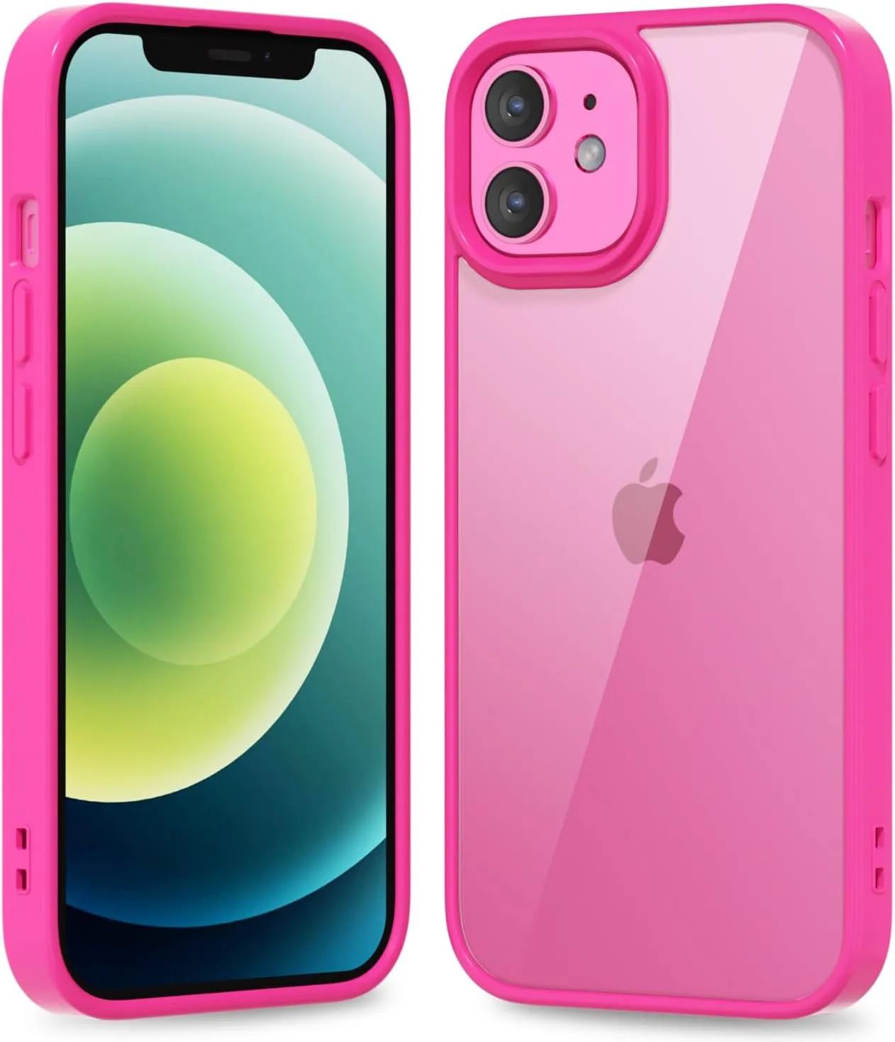 iPhone 16 Pro Transparent Hybrid Hard Shell Plastic & Soft Silicone Rubber Bumper Non-Yellow Acrylic Protective Lightweight Cover