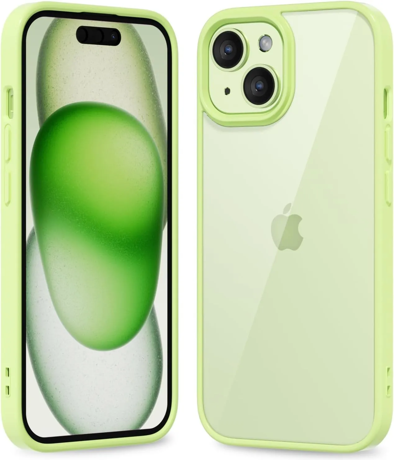 iPhone 16 Pro Transparent Hybrid Hard Shell Plastic & Soft Silicone Rubber Bumper Non-Yellow Acrylic Protective Lightweight Cover