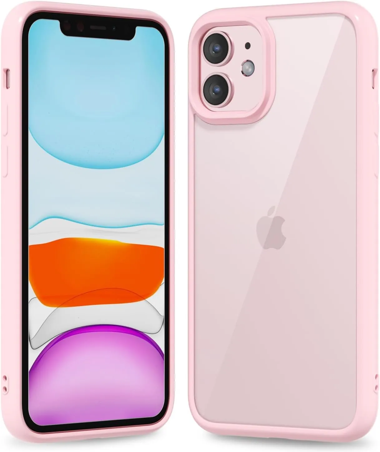 iPhone 16 Pro Transparent Hybrid Hard Shell Plastic & Soft Silicone Rubber Bumper Non-Yellow Acrylic Protective Lightweight Cover