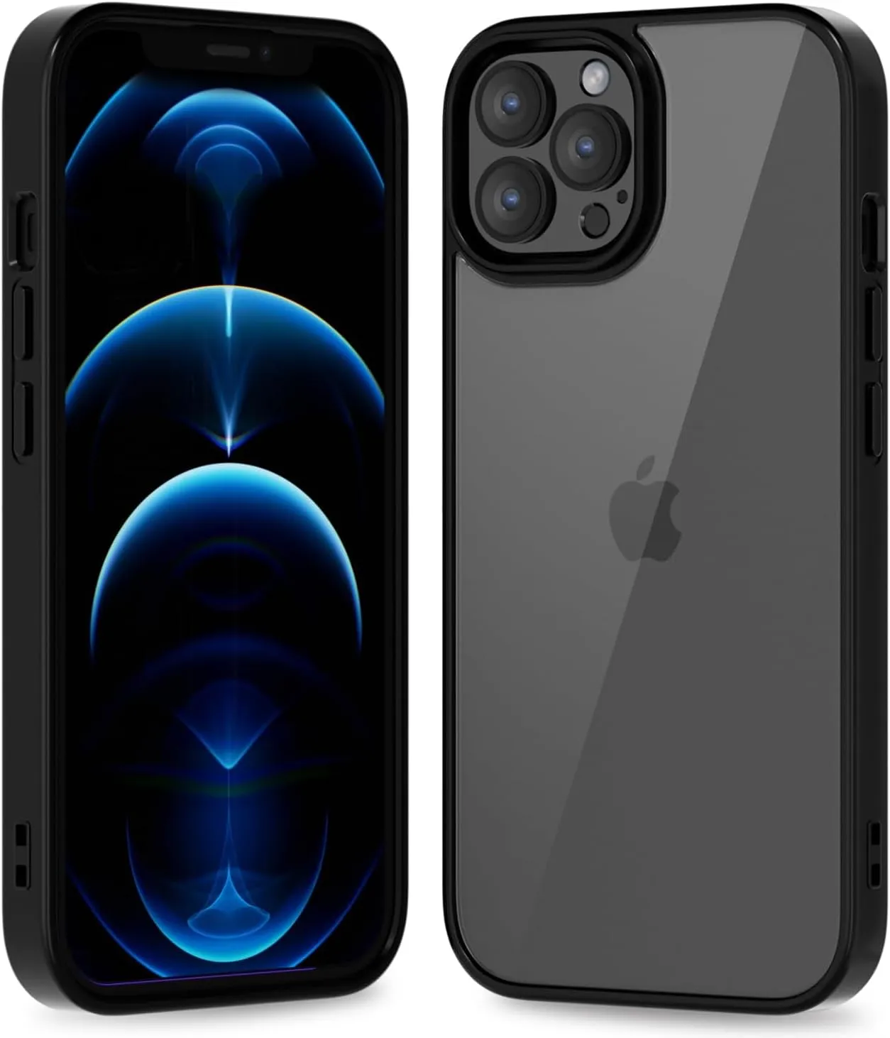 iPhone 16 Pro Transparent Hybrid Hard Shell Plastic & Soft Silicone Rubber Bumper Non-Yellow Acrylic Protective Lightweight Cover