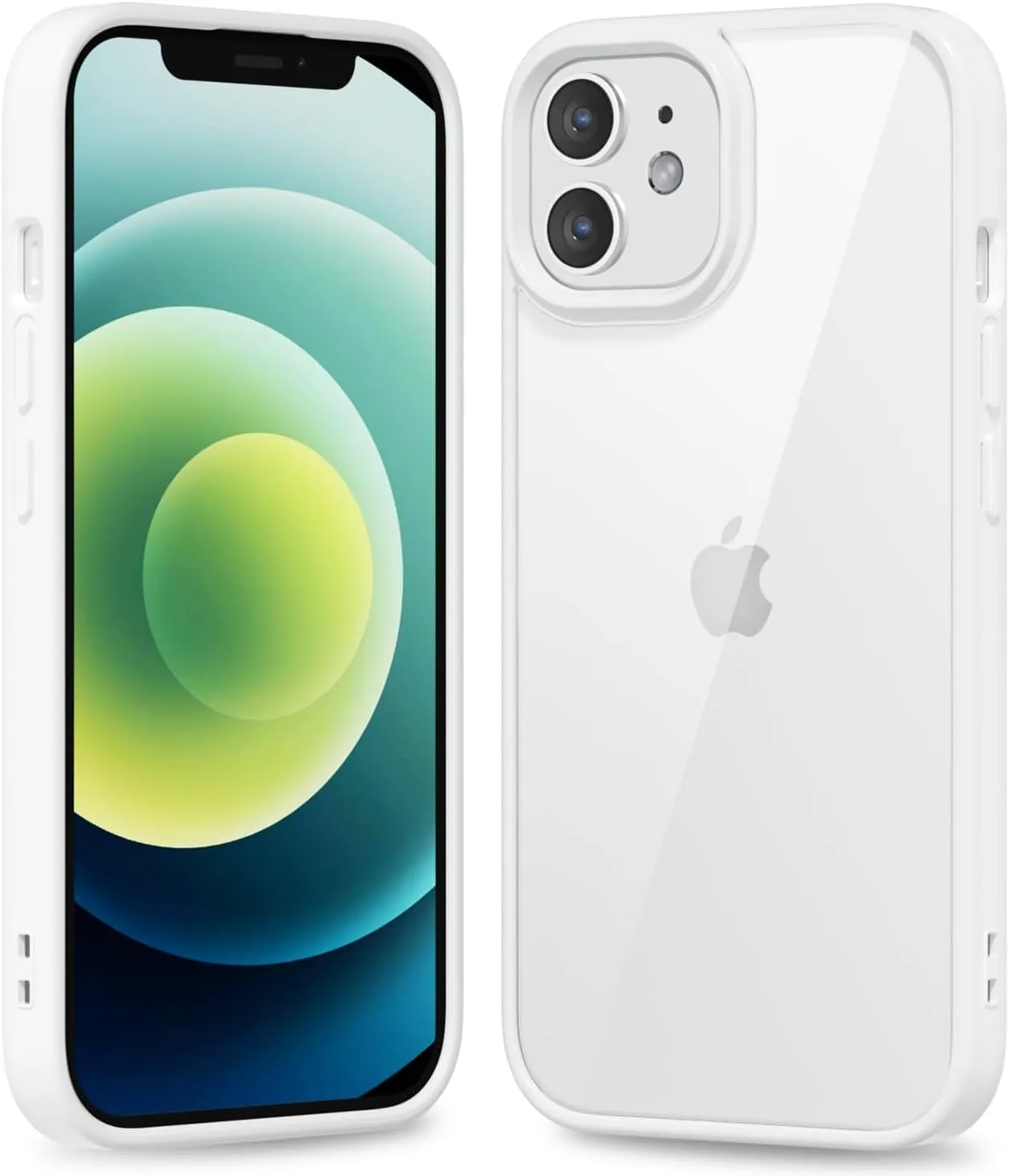 iPhone 16 Pro Transparent Hybrid Hard Shell Plastic & Soft Silicone Rubber Bumper Non-Yellow Acrylic Protective Lightweight Cover