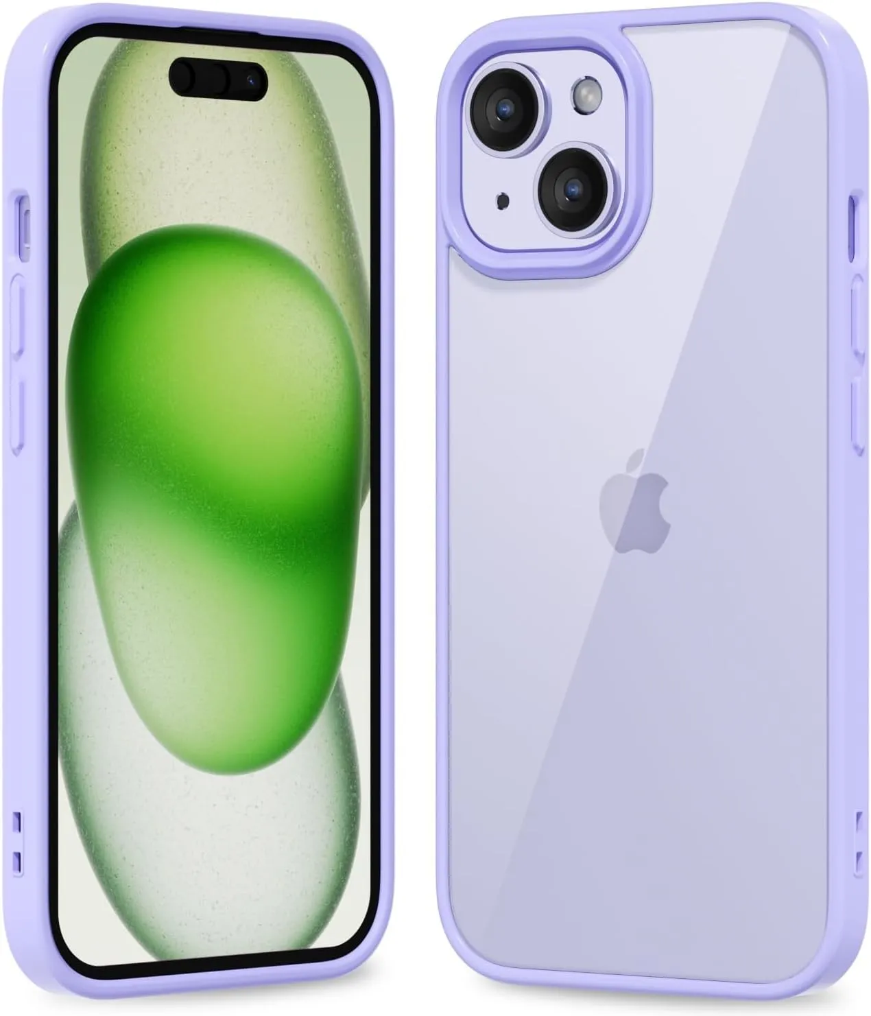 iPhone 16 Pro Transparent Hybrid Hard Shell Plastic & Soft Silicone Rubber Bumper Non-Yellow Acrylic Protective Lightweight Cover