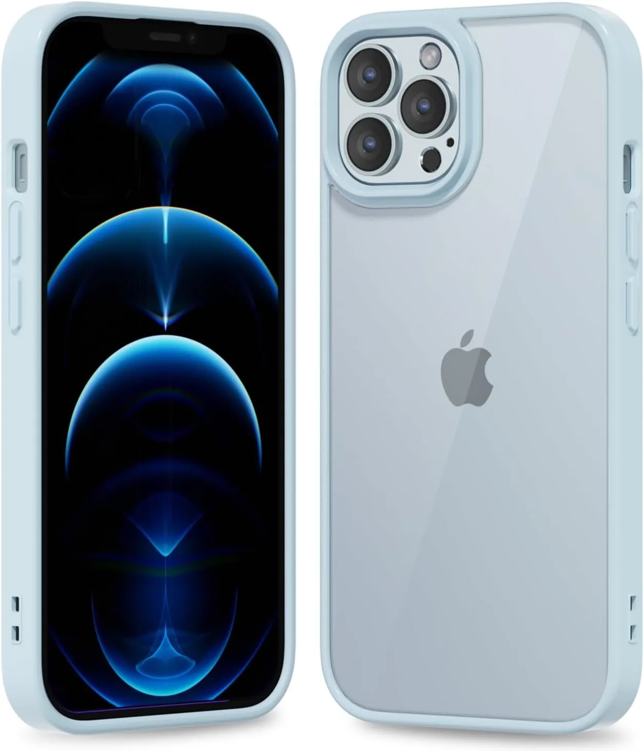 iPhone 16 Pro Transparent Hybrid Hard Shell Plastic & Soft Silicone Rubber Bumper Non-Yellow Acrylic Protective Lightweight Cover