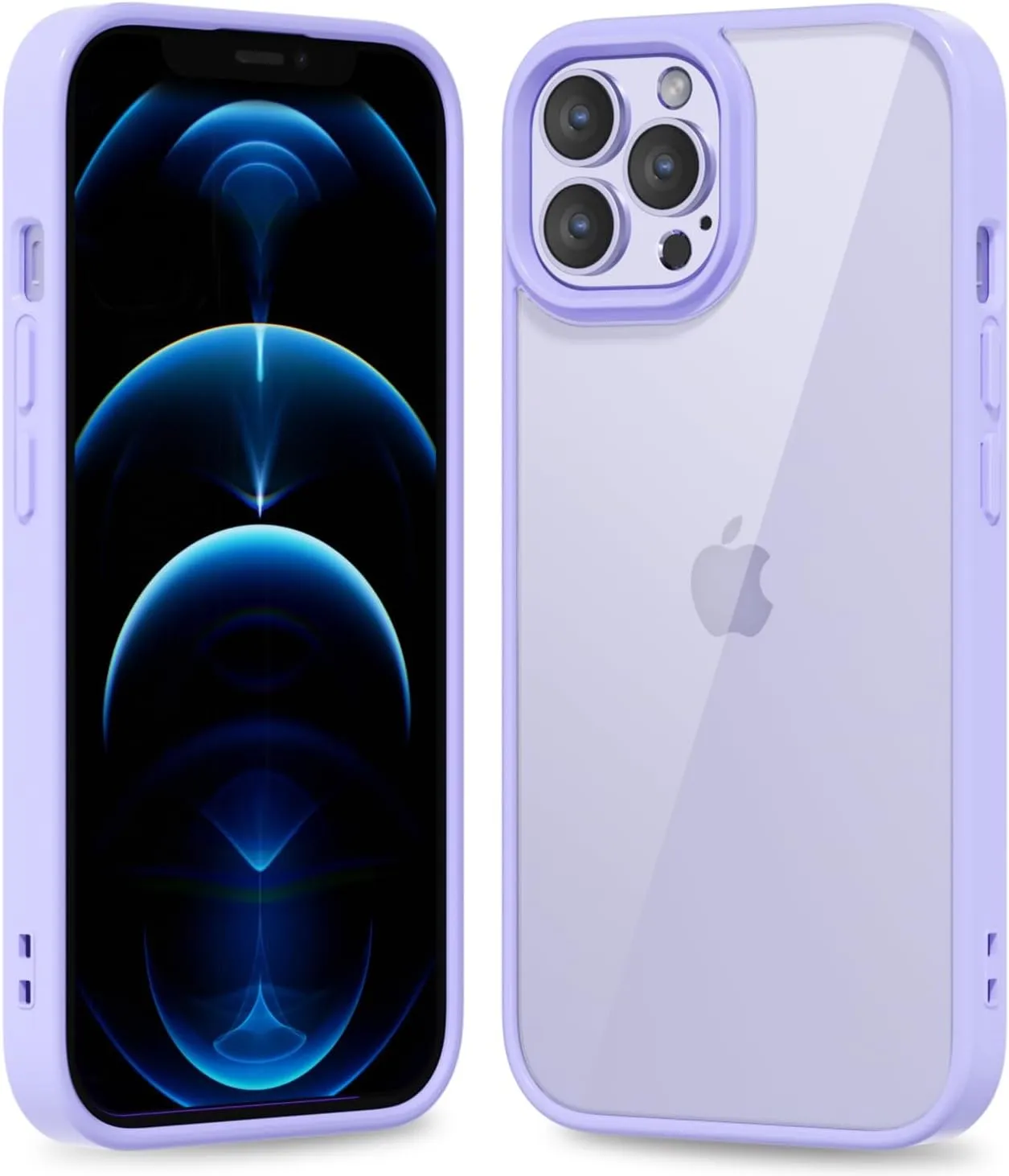 iPhone 16 Pro Transparent Hybrid Hard Shell Plastic & Soft Silicone Rubber Bumper Non-Yellow Acrylic Protective Lightweight Cover