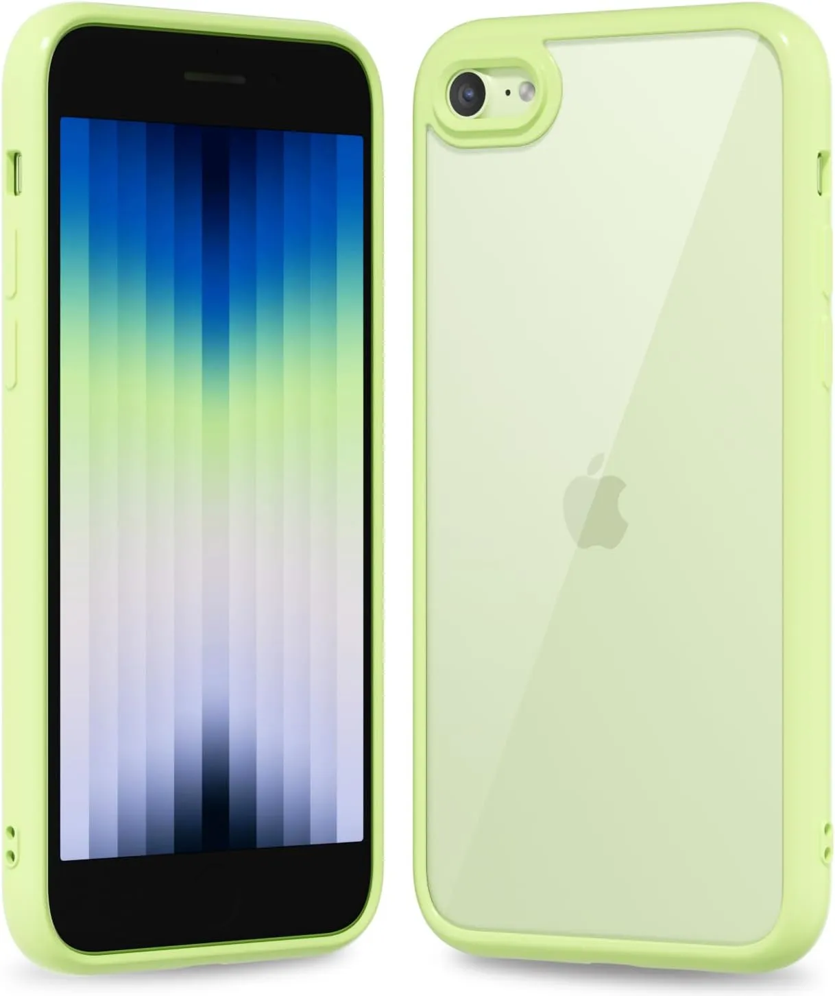 iPhone 16 Pro Transparent Hybrid Hard Shell Plastic & Soft Silicone Rubber Bumper Non-Yellow Acrylic Protective Lightweight Cover