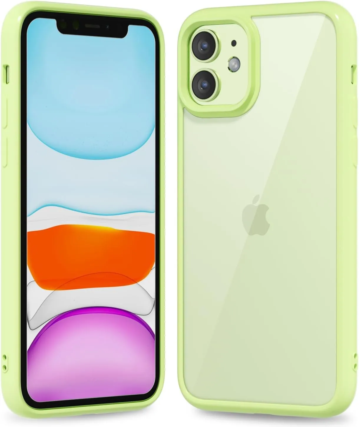 iPhone 16 Pro Transparent Hybrid Hard Shell Plastic & Soft Silicone Rubber Bumper Non-Yellow Acrylic Protective Lightweight Cover