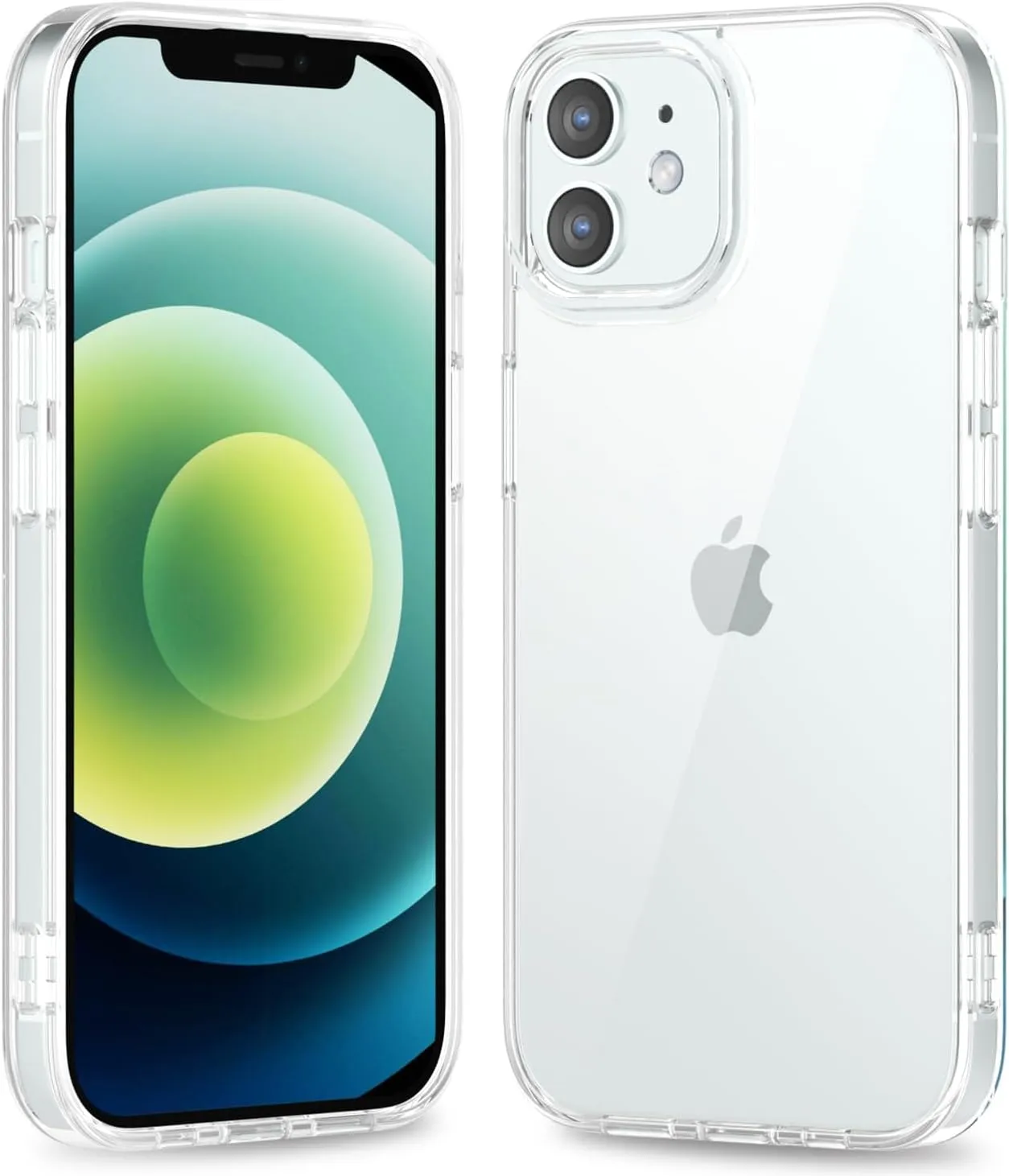 iPhone 16 Pro Transparent Hybrid Hard Shell Plastic & Soft Silicone Rubber Bumper Non-Yellow Acrylic Protective Lightweight Cover