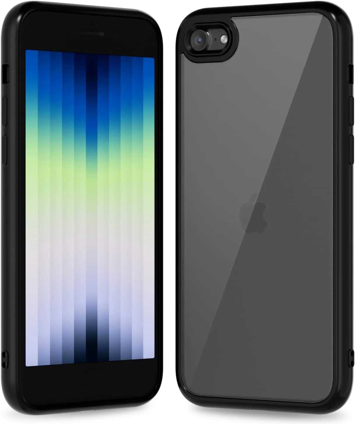 iPhone 16 Pro Transparent Hybrid Hard Shell Plastic & Soft Silicone Rubber Bumper Non-Yellow Acrylic Protective Lightweight Cover