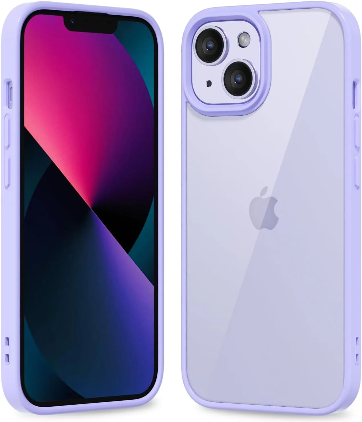 iPhone 16 Pro Transparent Hybrid Hard Shell Plastic & Soft Silicone Rubber Bumper Non-Yellow Acrylic Protective Lightweight Cover