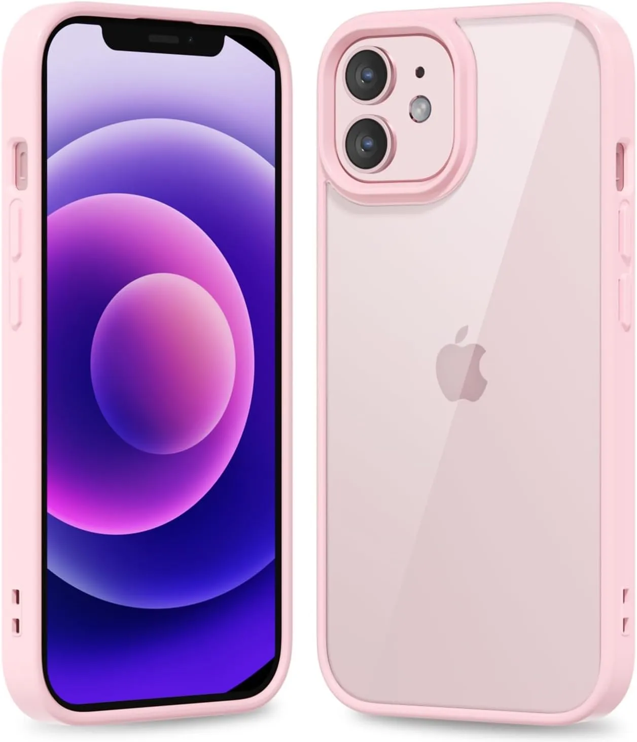 iPhone 16 Pro Transparent Hybrid Hard Shell Plastic & Soft Silicone Rubber Bumper Non-Yellow Acrylic Protective Lightweight Cover