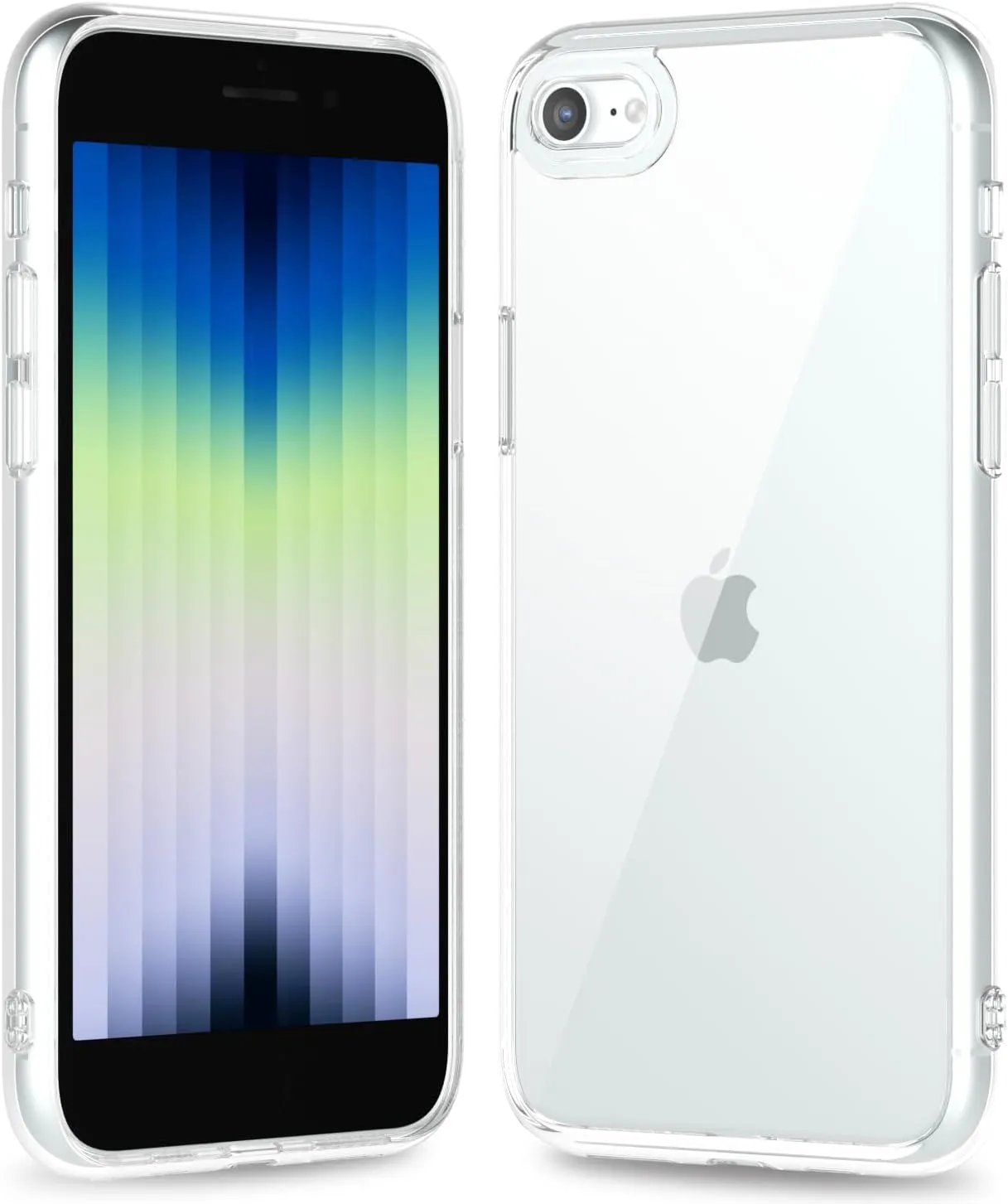 iPhone 16 Pro Transparent Hybrid Hard Shell Plastic & Soft Silicone Rubber Bumper Non-Yellow Acrylic Protective Lightweight Cover