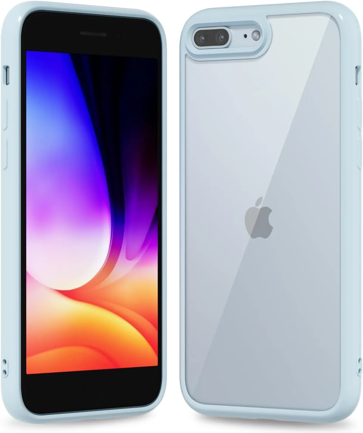 iPhone 16 Pro Transparent Hybrid Hard Shell Plastic & Soft Silicone Rubber Bumper Non-Yellow Acrylic Protective Lightweight Cover