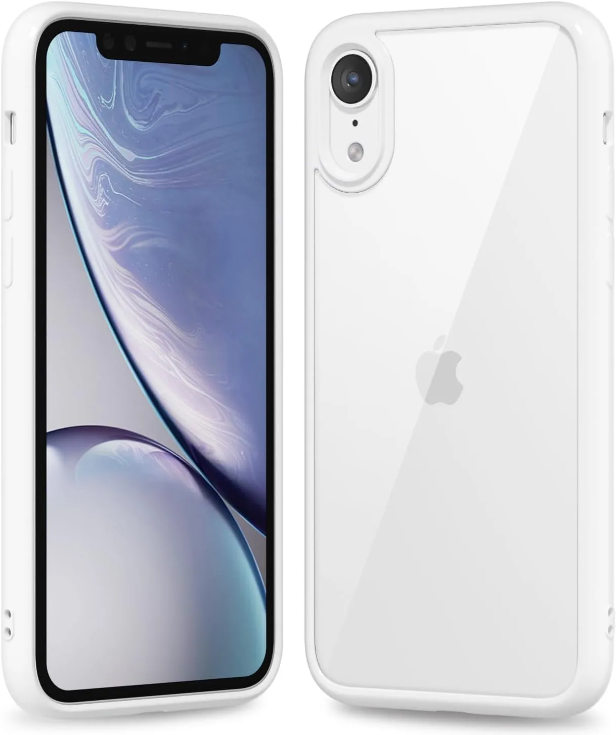 iPhone 16 Pro Transparent Hybrid Hard Shell Plastic & Soft Silicone Rubber Bumper Non-Yellow Acrylic Protective Lightweight Cover