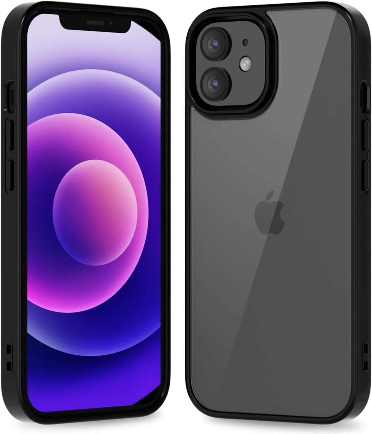 iPhone 16 Pro Transparent Hybrid Hard Shell Plastic & Soft Silicone Rubber Bumper Non-Yellow Acrylic Protective Lightweight Cover