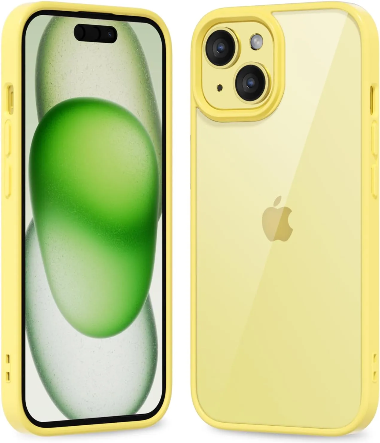 iPhone 16 Pro Transparent Hybrid Hard Shell Plastic & Soft Silicone Rubber Bumper Non-Yellow Acrylic Protective Lightweight Cover