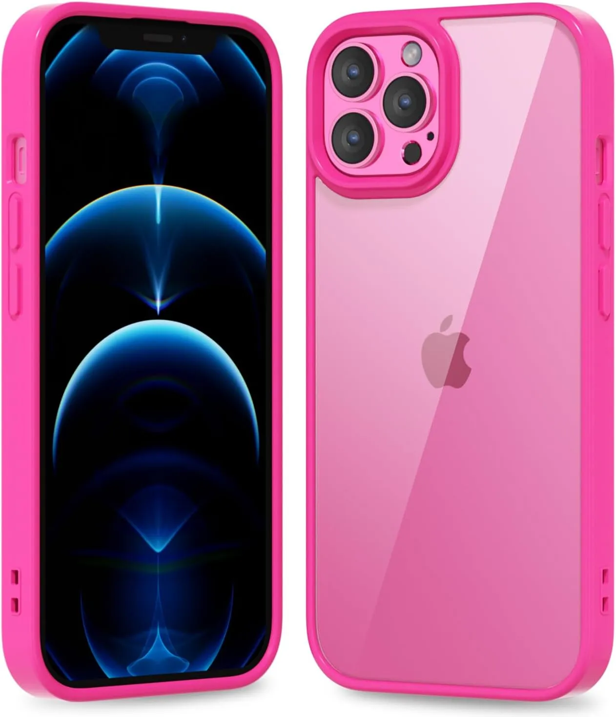 iPhone 16 Pro Transparent Hybrid Hard Shell Plastic & Soft Silicone Rubber Bumper Non-Yellow Acrylic Protective Lightweight Cover