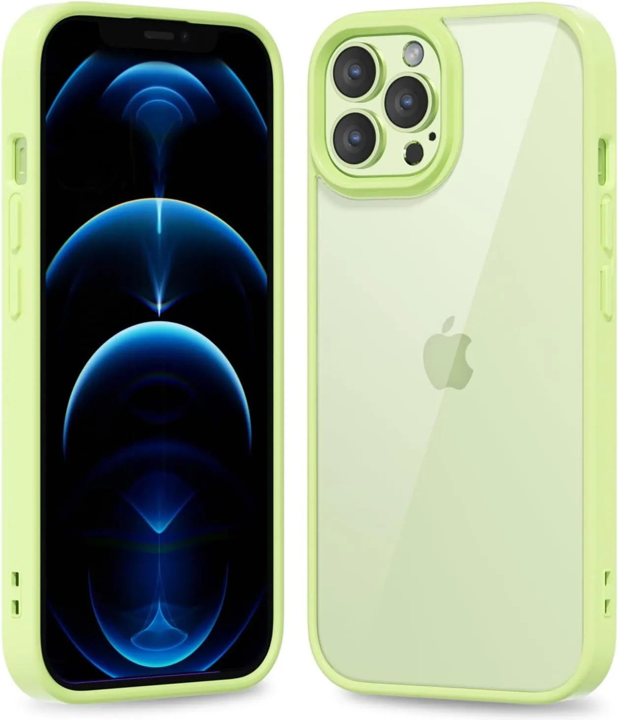 iPhone 16 Pro Transparent Hybrid Hard Shell Plastic & Soft Silicone Rubber Bumper Non-Yellow Acrylic Protective Lightweight Cover