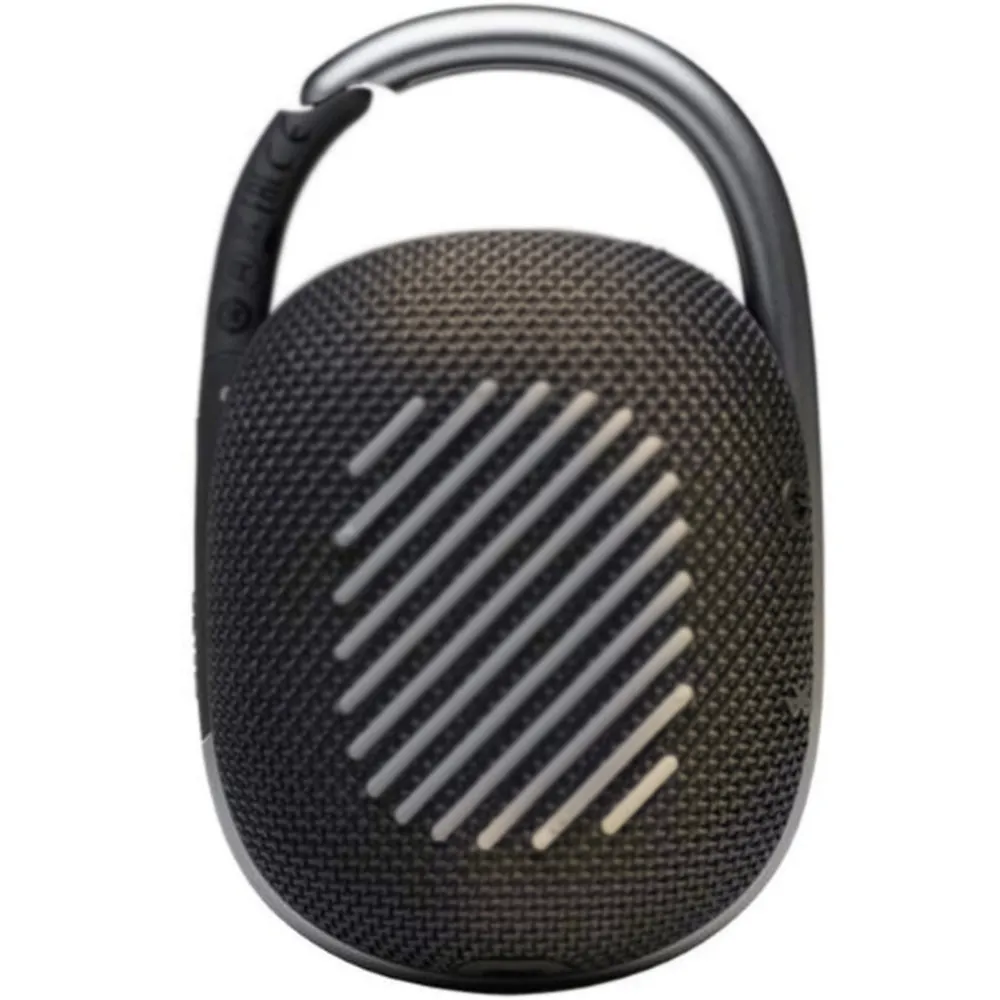 JBL Clip 4 Portable Bluetooth Speaker Black with JBL T110 in Ear Headphones