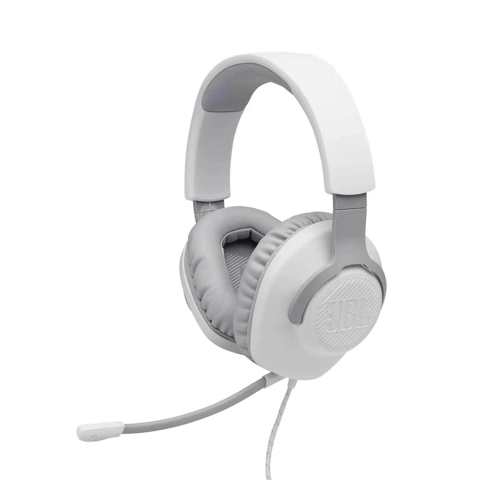 JBL Quantum 100 Wired Over-Ear Gaming Headset W/ Mic - White