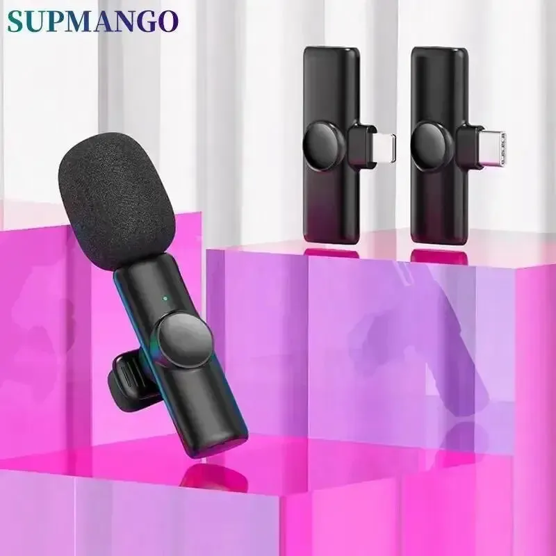 K11 Professional Wireless Lavalier Microphone for iPhone iPad Laptop-Wireless Microphone