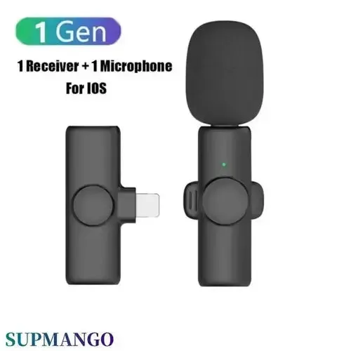 K11 Professional Wireless Lavalier Microphone for iPhone iPad Laptop-Wireless Microphone