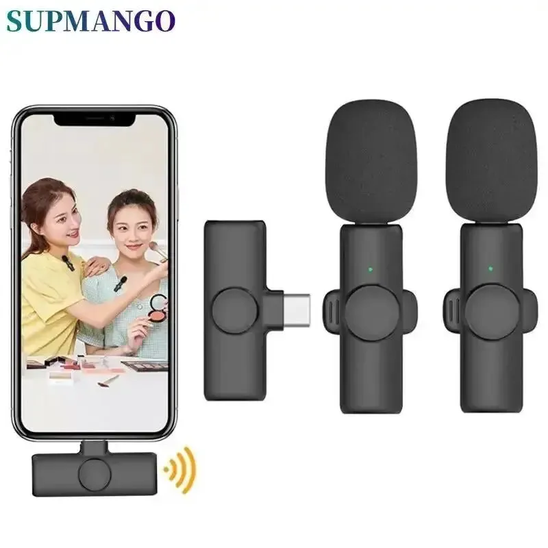 K11 Professional Wireless Lavalier Microphone for iPhone iPad Laptop-Wireless Microphone