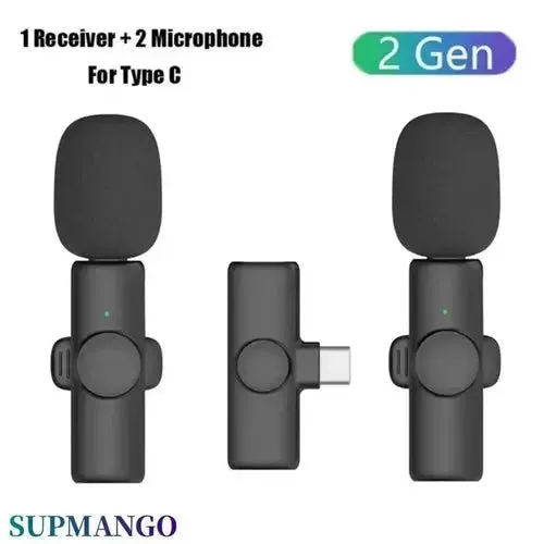 K11 Professional Wireless Lavalier Microphone for iPhone iPad Laptop-Wireless Microphone