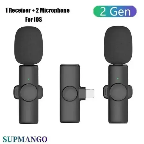 K11 Professional Wireless Lavalier Microphone for iPhone iPad Laptop-Wireless Microphone