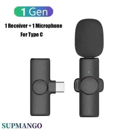 K11 Professional Wireless Lavalier Microphone for iPhone iPad Laptop-Wireless Microphone
