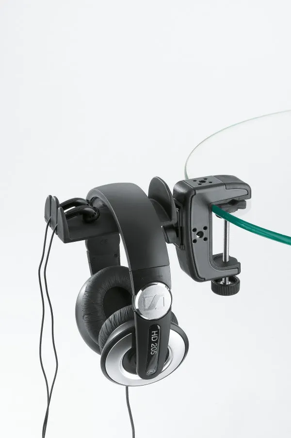 K&M Headphone holder with table clamp - black