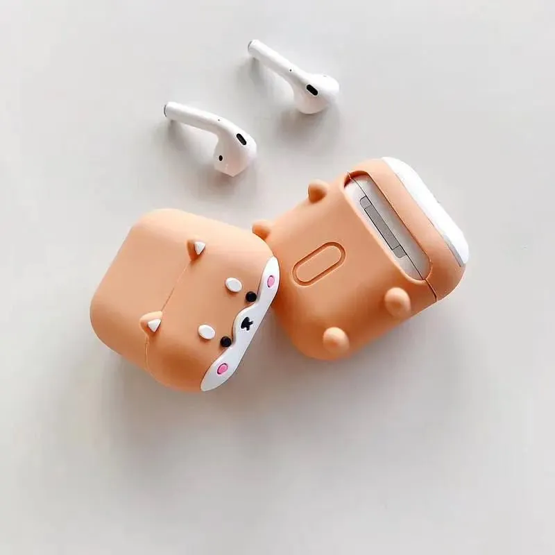 Kawaii Cartoon Corgi AirPods Case