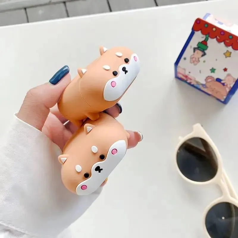 Kawaii Cartoon Corgi AirPods Case