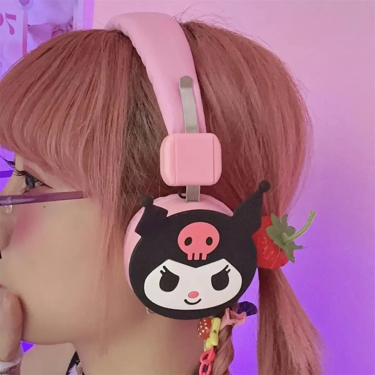 Kawaii Kuromi Headphones