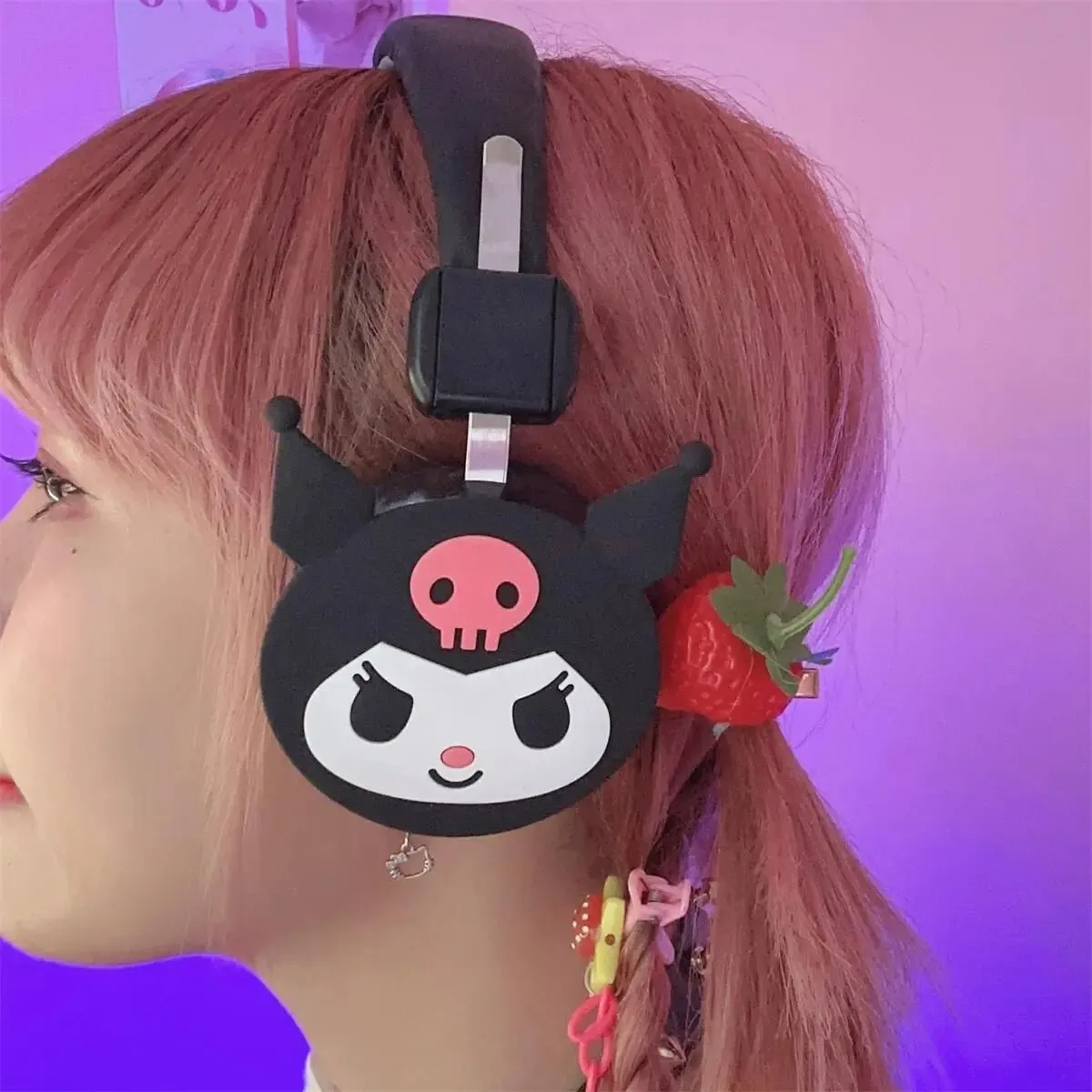 Kawaii Kuromi Headphones