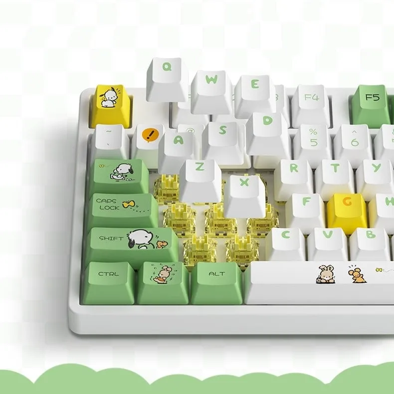 Kawaii Pochacco Three-mode Wireless Mechanical Keyboard