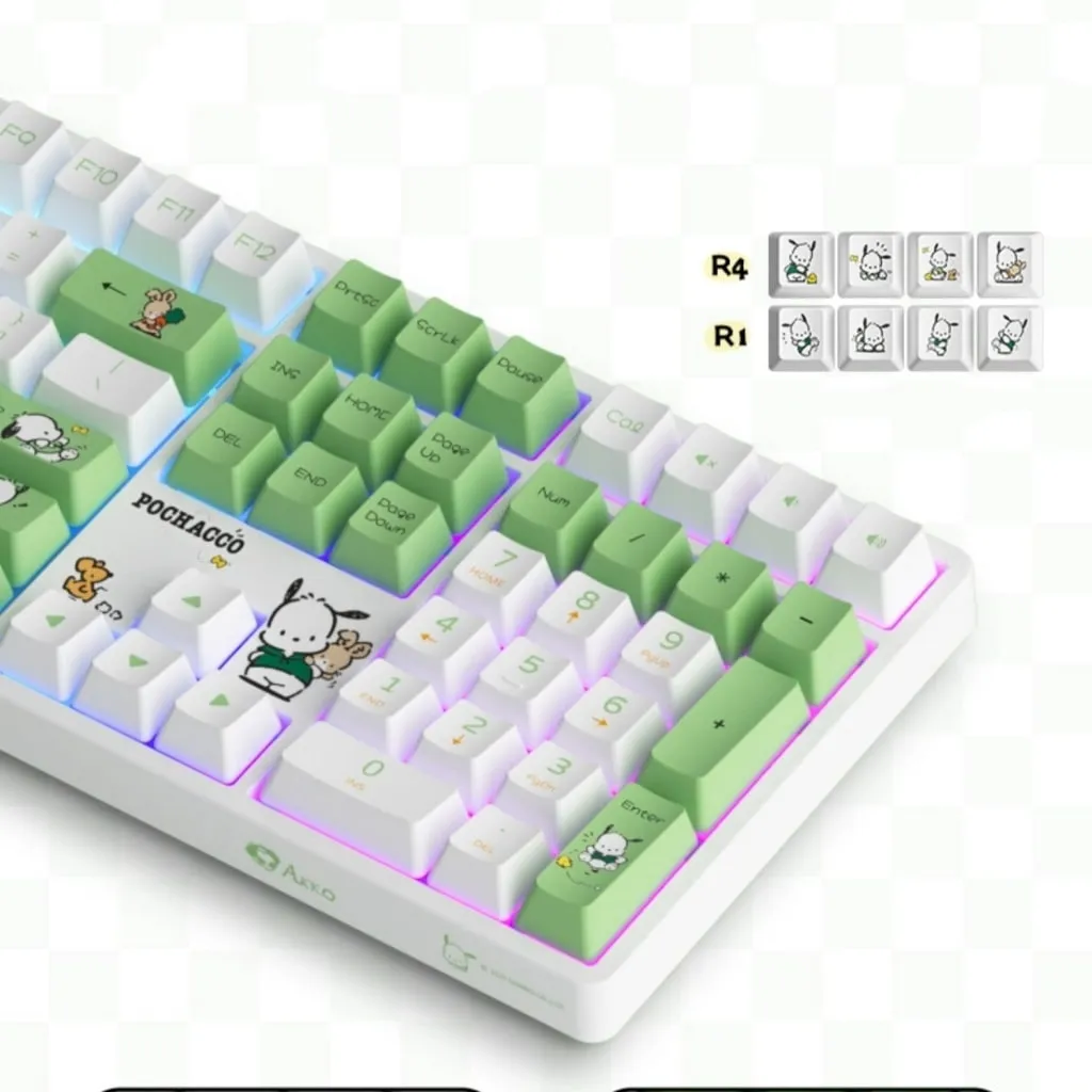 Kawaii Pochacco Three-mode Wireless Mechanical Keyboard