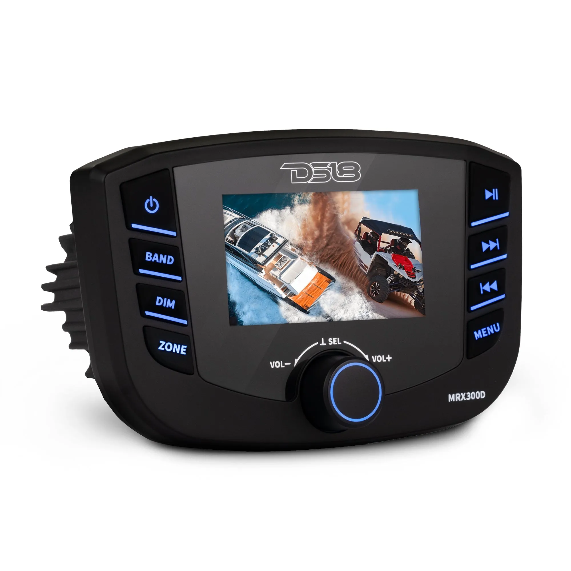 Marine Headunit TFT screen , 3 Zones, 4 volts Output, Bluetooth, RDS 4X50 Watts With DAB  for Europe